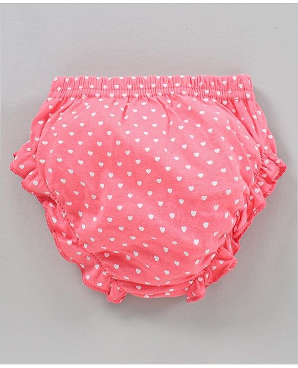 Babyhug 100% Cotton Antibacterial Bloomers Printed Pack of 3 - Blue Yellow Pink