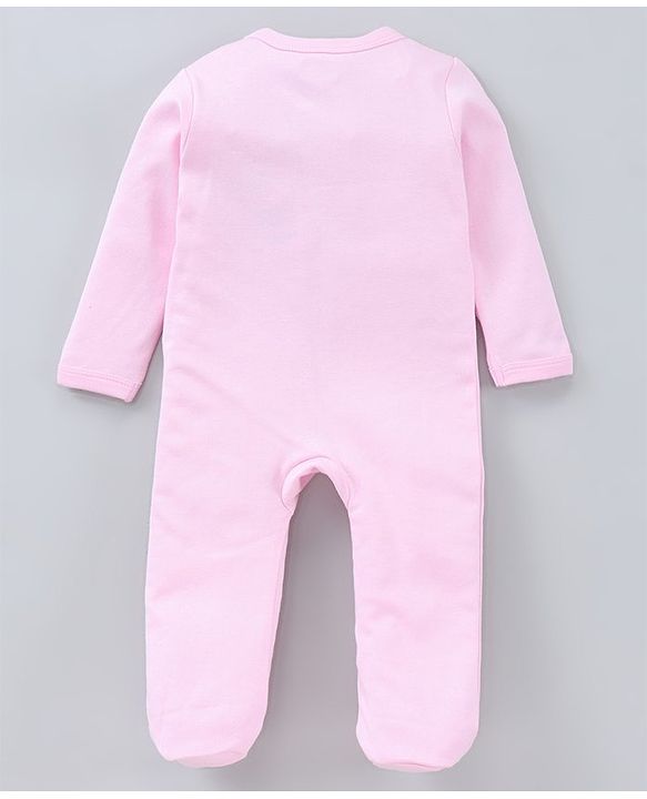 Babyhug Full Sleeves Sleep Suit Penguin Graphic Pack of 2 - Pink