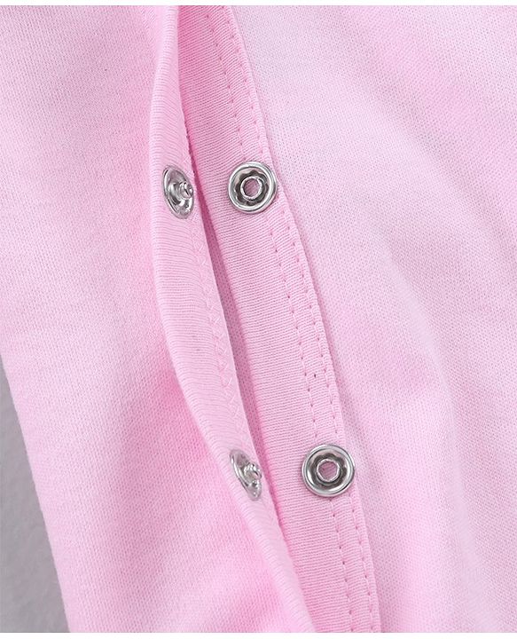 Babyhug Full Sleeves Sleep Suit Penguin Graphic Pack of 2 - Pink
