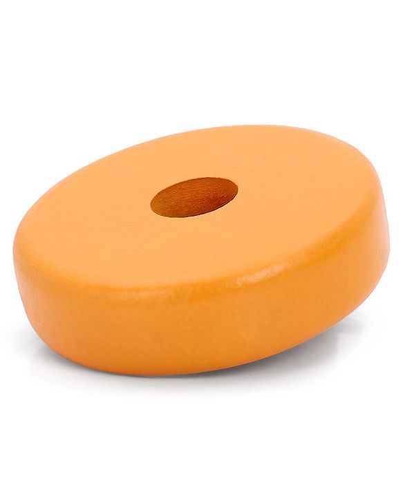 Babyhug Premium Wooden Rainbow Stacking Rings Multicolor - 7 rings| Non-Toxic| Organic & Safe|  BIS Certified