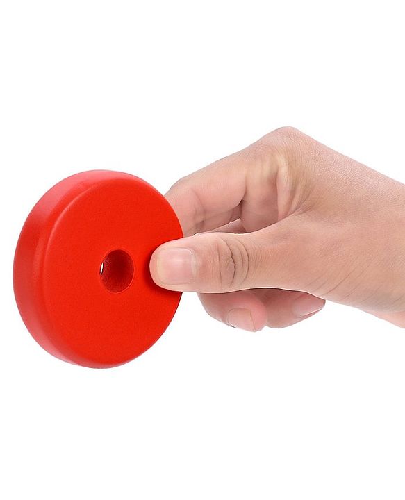 Babyhug Premium Wooden Rainbow Stacking Rings Multicolor - 7 rings| Non-Toxic| Organic & Safe|  BIS Certified