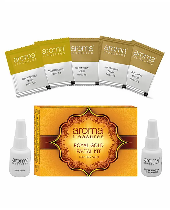 Aroma Treasures Royal Gold Facial Kit For Dry Skin 20 ml 20 gm