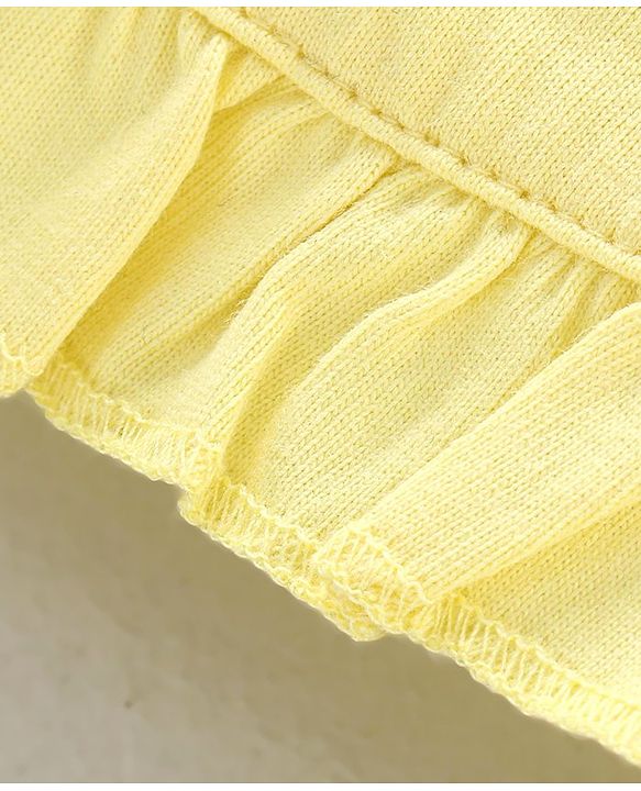 Pine Kids Half Sleeves Biowashed Tee Sunflower Print - Yellow