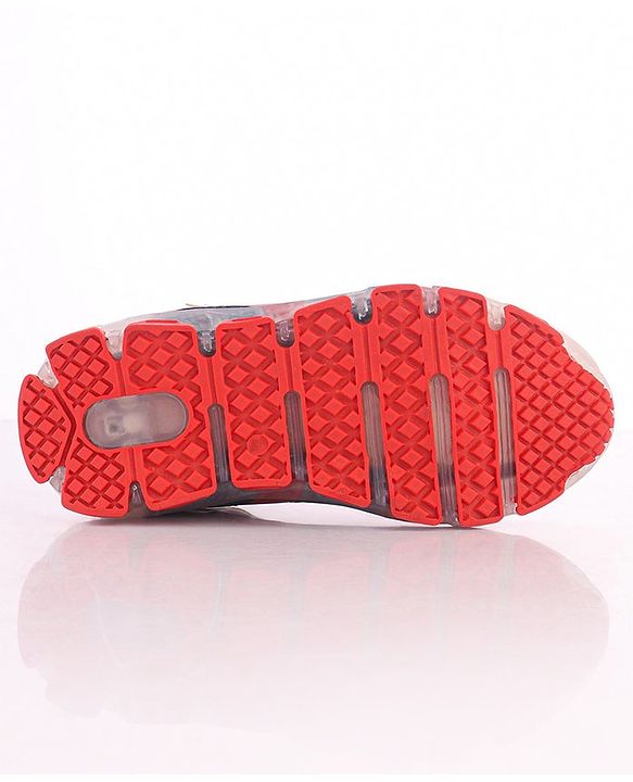 Pine Kids Sports Shoes with LED Lights - White Red