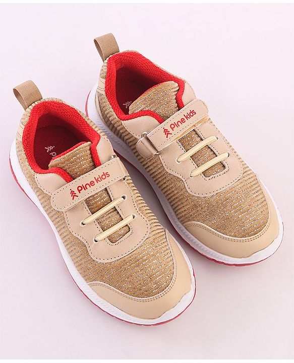 Pine Kids Sports Shoes - Golden