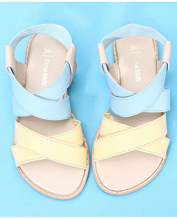 Pine Kids Sandals - Yellow Sky Blue