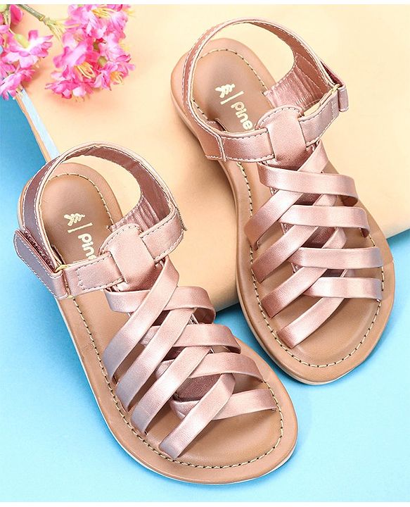 Pine Kids Mule Sandals - Rose Gold