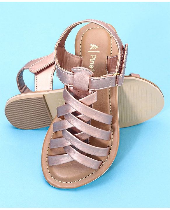 Pine Kids Mule Sandals - Rose Gold