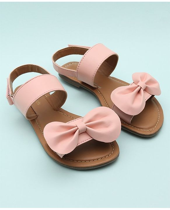 Pine Kids Sandals Bow Applique - Mustard Yellow