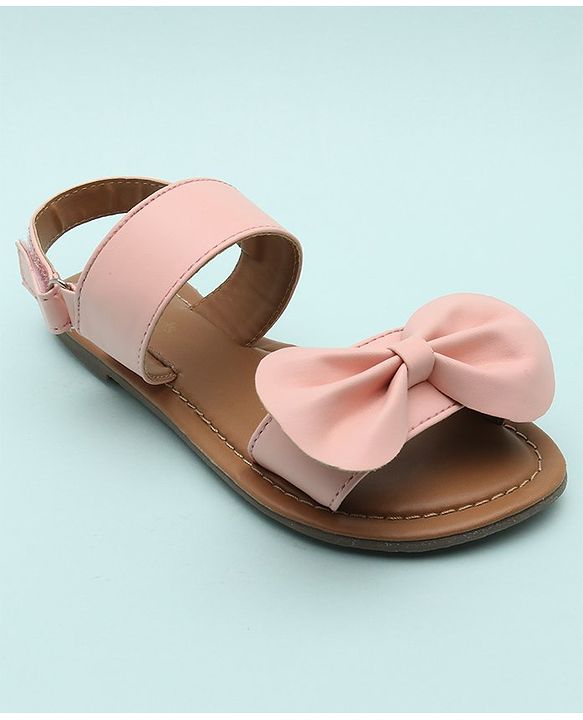 Pine Kids Sandals Bow Applique - Mustard Yellow
