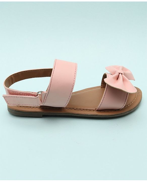 Pine Kids Sandals Bow Applique - Mustard Yellow