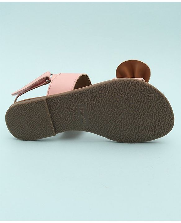 Pine Kids Sandals Bow Applique - Mustard Yellow