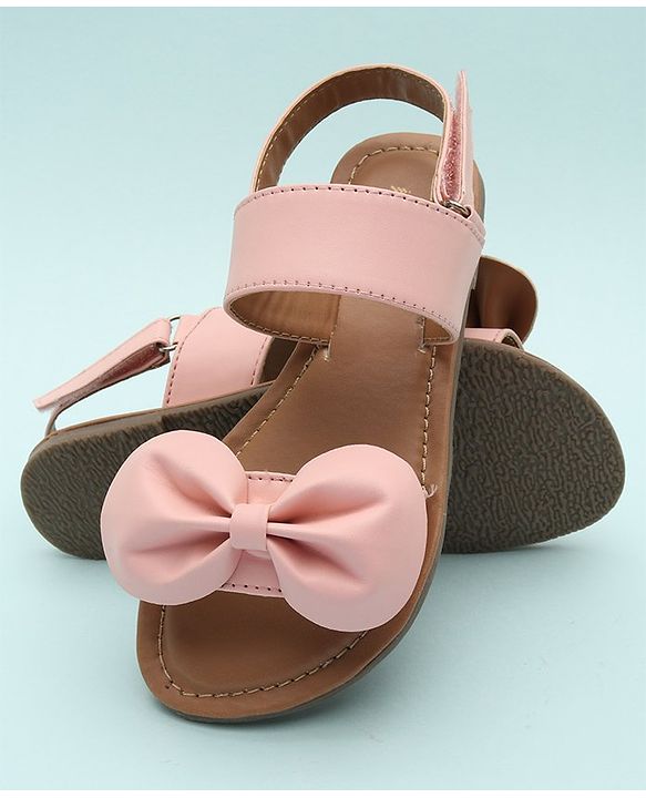 Pine Kids Sandals Bow Applique - Mustard Yellow