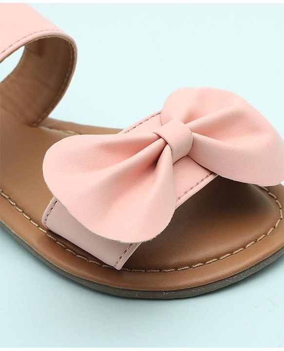 Pine Kids Sandals Bow Applique - Mustard Yellow