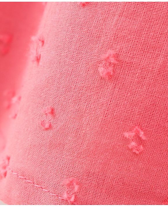 Pine Kids Full Sleeves Schiffli Top - Rose Pink