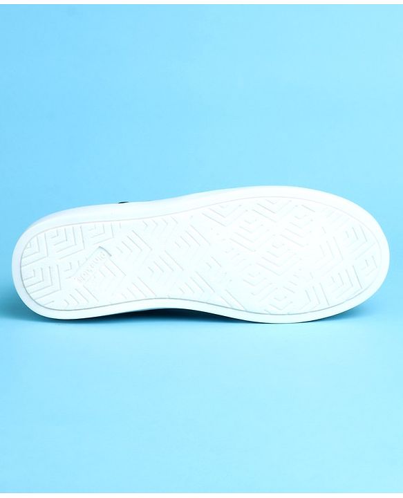 Pine Kids Slip On Casual Shoes Logo Design - Black