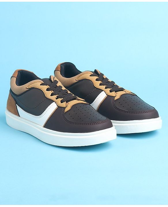 Pine Kids Slip On Casual Shoes Color Block - Brown