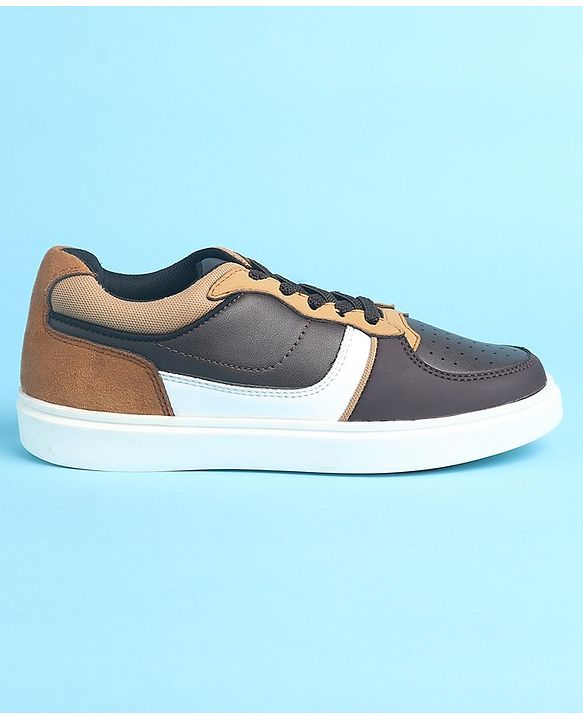 Pine Kids Slip On Casual Shoes Color Block - Brown