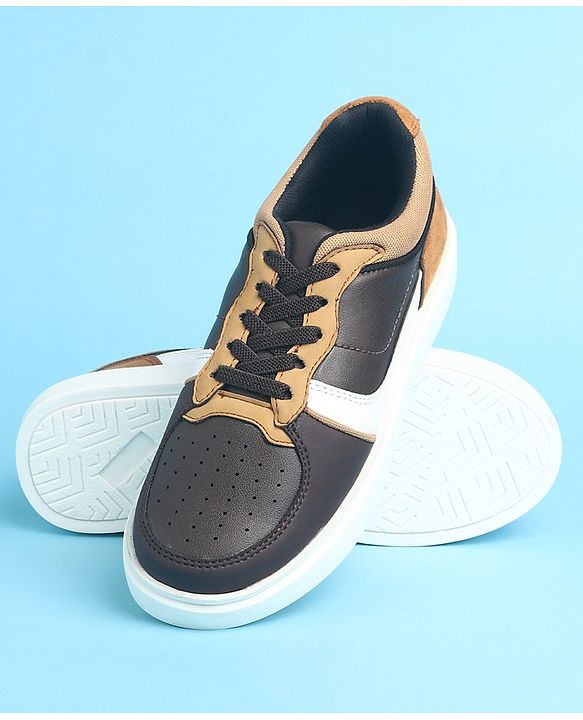 Pine Kids Slip On Casual Shoes Color Block - Brown