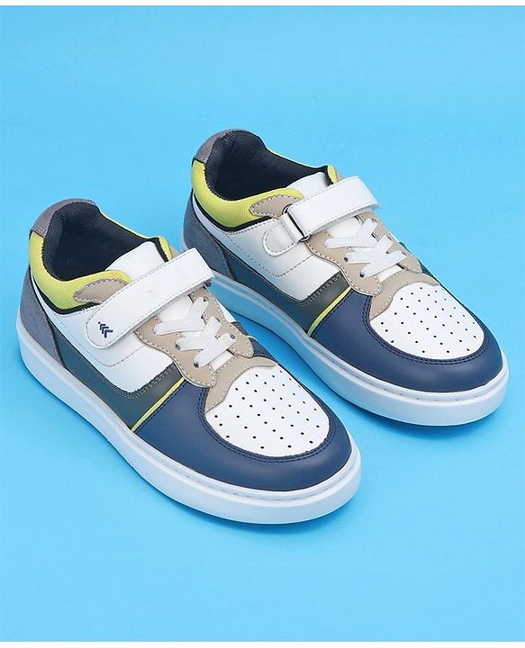 Pine Kids Slip On Casual Shoes Color Block - White