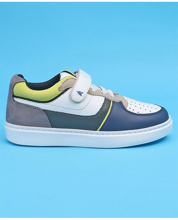 Pine Kids Slip On Casual Shoes Color Block - White