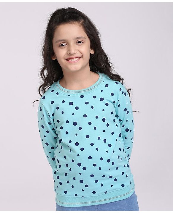 Pine Kids Full Sleeves Bio Washed Sweatshirt Text Graphic Pack of 2 - Pink & Blue