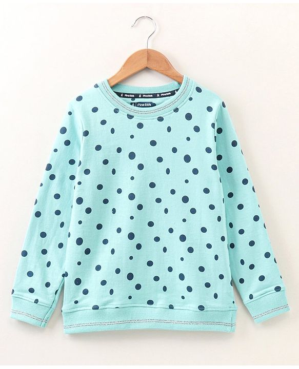 Pine Kids Full Sleeves Bio Washed Sweatshirt Text Graphic Pack of 2 - Pink & Blue