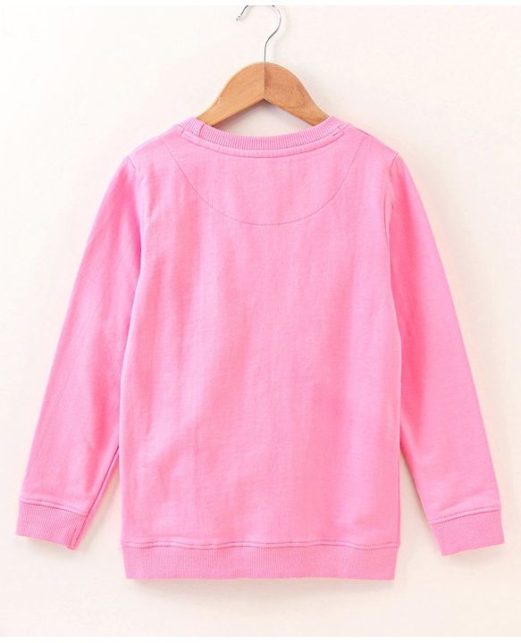 Pine Kids Full Sleeves Bio Washed Sweatshirt Text Graphic Pack of 2 - Pink & Blue