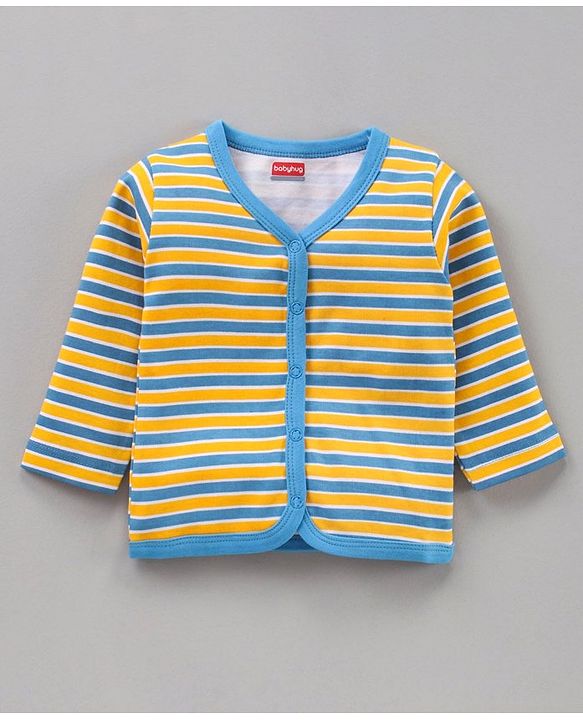 Babyhug 100%Cotton Full Sleeves Vests Pack of 7 - Multicolour