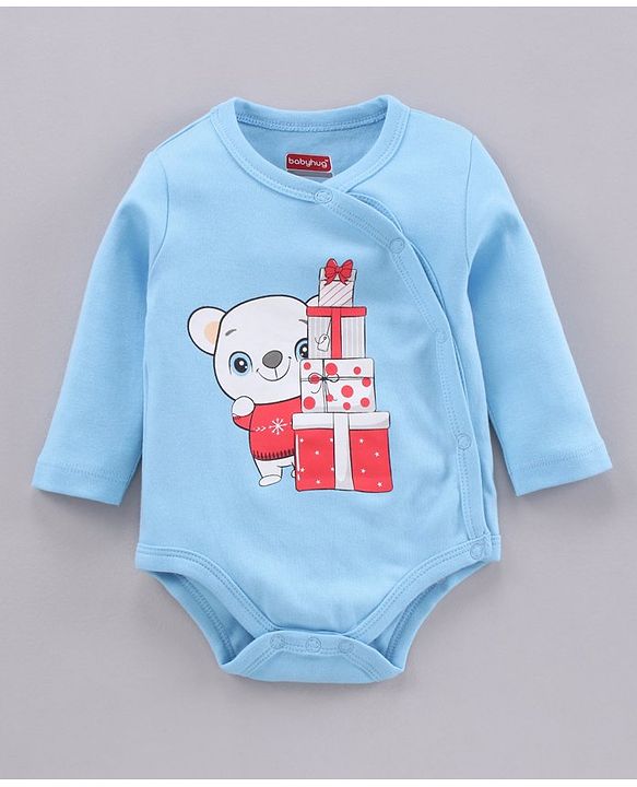 Babyhug 100% Cotton Full Sleeves Onesies Pack of 3 - Multicolor