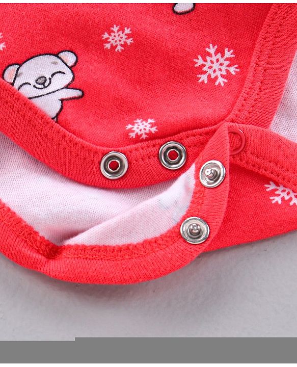 Babyhug 100% Cotton Full Sleeves Onesies Pack of 3 - Multicolor