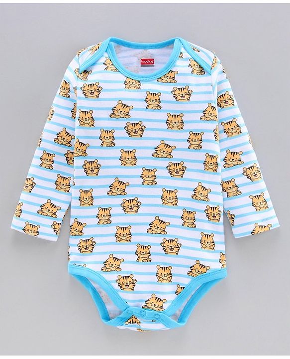 Babyhug 100% Cotton Full Sleeves Onesies Pack of 3 - Multicolor