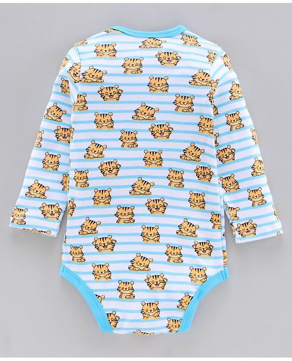 Babyhug 100% Cotton Full Sleeves Onesies Pack of 3 - Multicolor