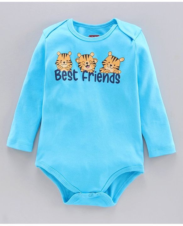 Babyhug 100% Cotton Full Sleeves Onesies Pack of 3 - Multicolor