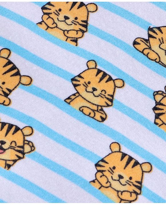 Babyhug 100% Cotton Full Sleeves Onesies Pack of 3 - Multicolor