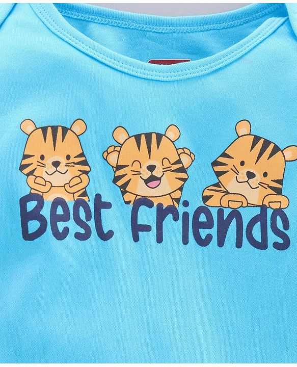 Babyhug 100% Cotton Full Sleeves Onesies Pack of 3 - Multicolor