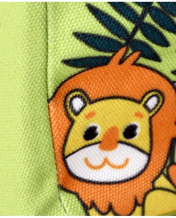 Babyhug Insulated Lunch Bag With Safari Print - Green (Slight Print May Vary)