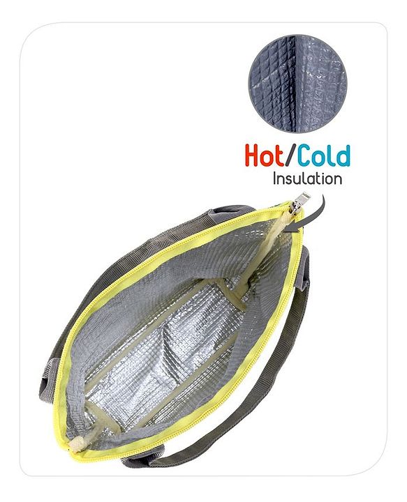 Babyhug Insulated Lunch Bag With Koala Print - Yellow
