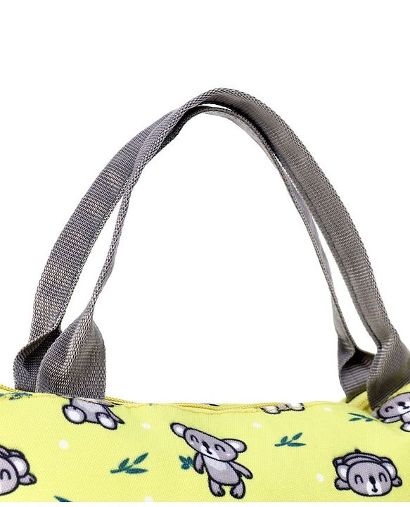 Babyhug Insulated Lunch Bag With Koala Print - Yellow
