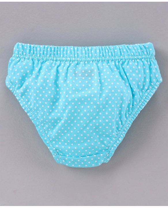Babyhug 100% Cotton Panties Pack of 3 - Blue Pink