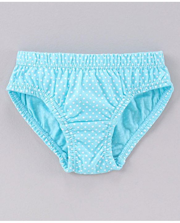 Babyhug 100% Cotton Panties Pack of 3 - Blue Orange White