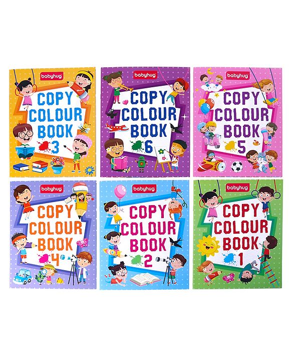 Babyhug Little Ace Coloring Books Set of 6 - English