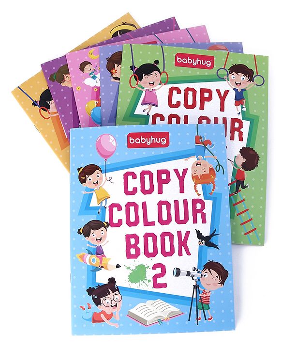 Babyhug Little Ace Coloring Books Set of 6 - English