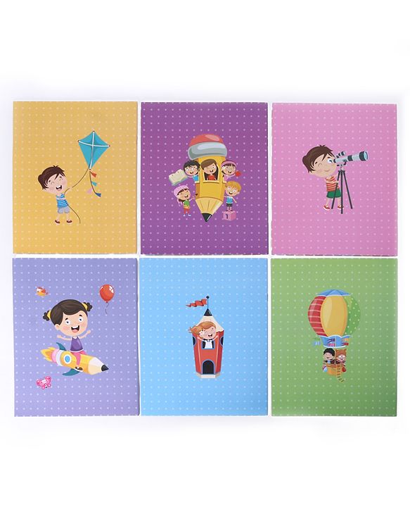 Babyhug Little Ace Coloring Books Set of 6 - English