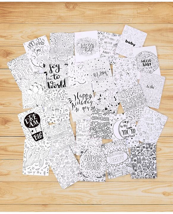 Babyhug Baby Milestone Cards - English