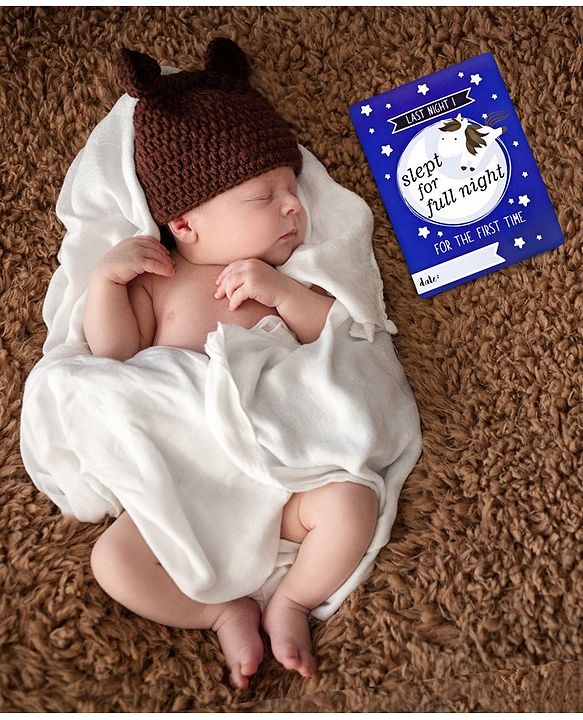 Babyhug Baby Milestone Cards - English