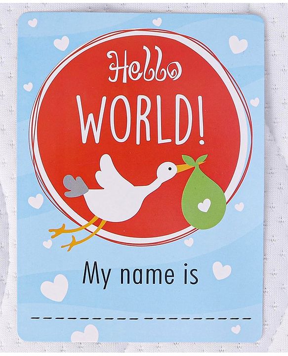 Babyhug Baby Milestone Cards - English