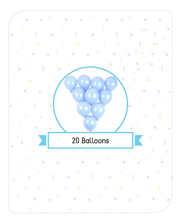 Babyhug Half Birthday Party Decor Kit Blue - Pack of 24