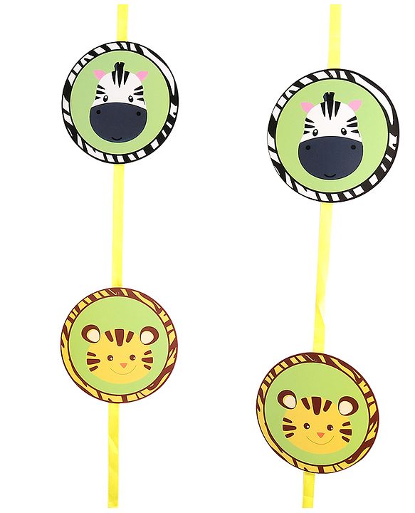 Babyhug Jungle Themed Birthday Party Decor Kit - Pack of 55