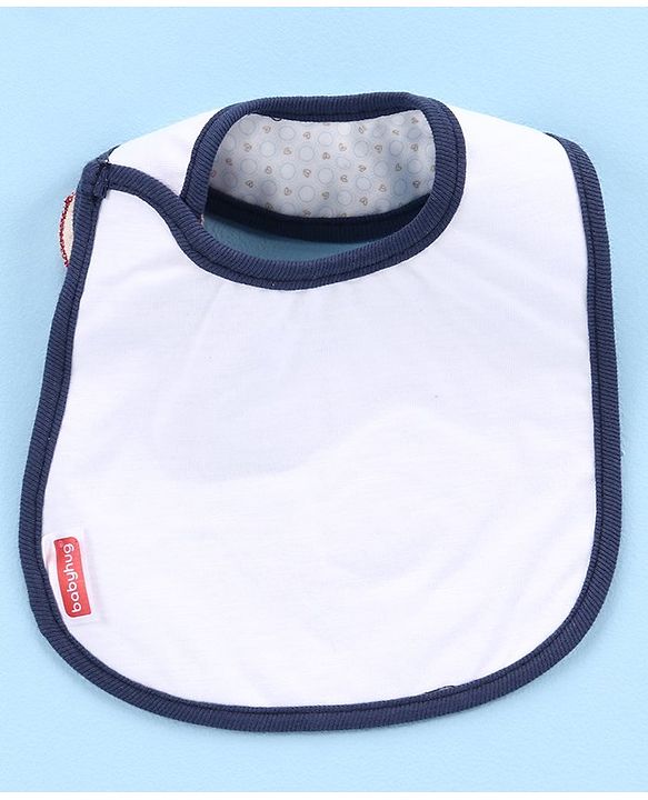 Babyhug Knitted Velcro Bib (Print and Color May Vary)